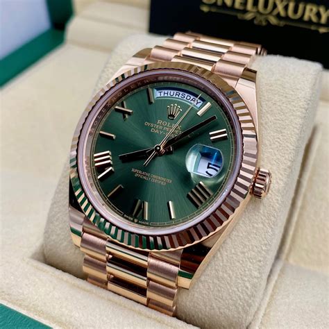 rolex day date green jubilee|rolex day date 40.